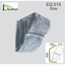Консоль Рустик EQ 015 classic дуб сивий 19х17 DecoWood