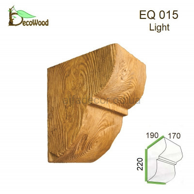 Консоль Рустик EQ 015 classic дуб світлий 19х17 DecoWood купити в Одесі