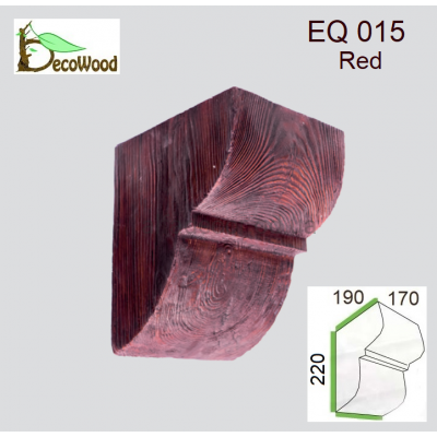 Консоль Рустик EQ 015 classic дуб червоний 19х17 DecoWood купити в Одесі