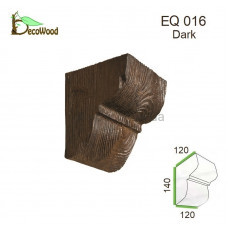 Консоль Рустик EQ 016 classic дуб темний 12х12 DecoWood