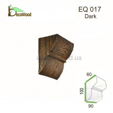 Консоль Рустик EQ 017 classic дуб темний 6х9 DecoWood