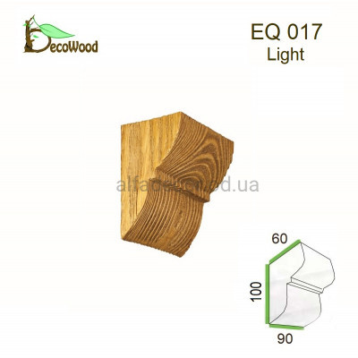 Консоль Рустик EQ 017 classic дуб світлий 6х9 DecoWood купити в Одесі
