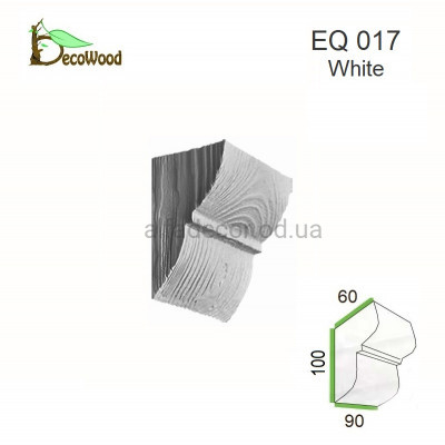 Консоль Рустик EQ 017 classic біла 6х9 DecoWood купити в Одесі