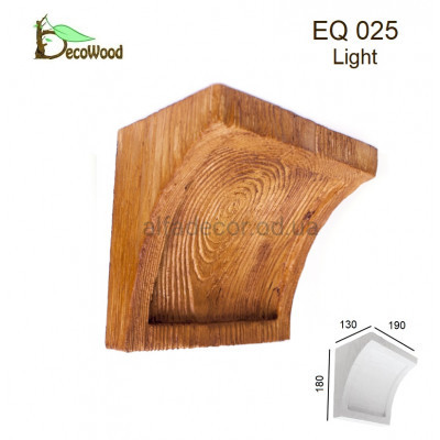 Консоль Рустик EQ 025 classic дуб світлий 19х13 DecoWood купити в Одесі