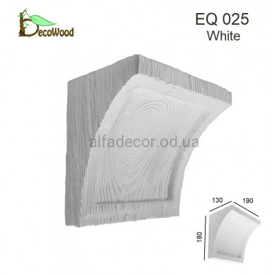 Консоль Рустик EQ 025 classic біла 19х13 DecoWood купити в Одесі