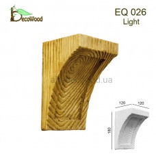 Консоль Рустик EQ 026 classic дуб світлий 12х12 DecoWood