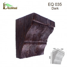 Консоль Рустик EQ 035 classic дуб темний 19х13 DecoWood