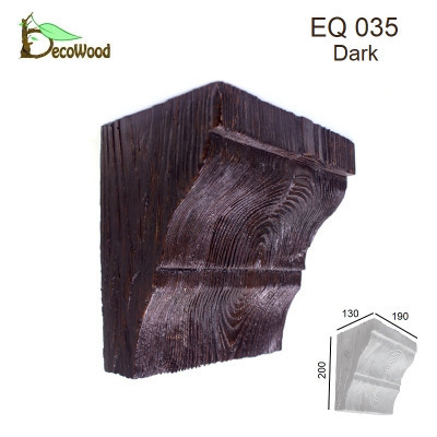 Консоль Рустик EQ 035 classic дуб темний 19х13 DecoWood купити в Одесі