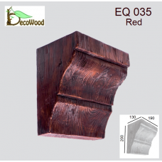 Консоль Рустик EQ 035 classic дуб червоний 19х13 DecoWood