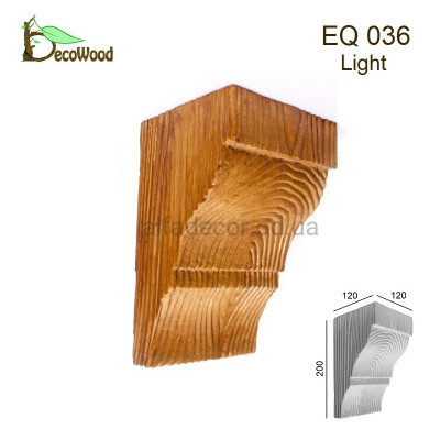 Консоль Рустик EQ 036 classic дуб светлый 12х12 DecoWood купить в Одессе