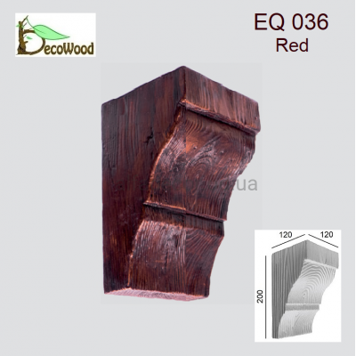 Консоль Рустик EQ 036 classic дуб червоний 12х12 DecoWood купити в Одесі