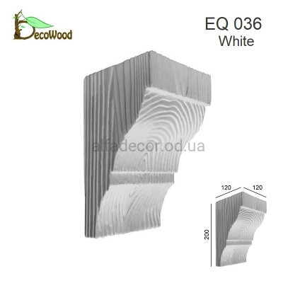 Консоль Рустик EQ 036 classic белая 12х12 DecoWood купить в Одессе