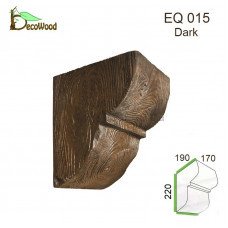 Консоль Рустик EQ 015 classic дуб темний 19х17 DecoWood