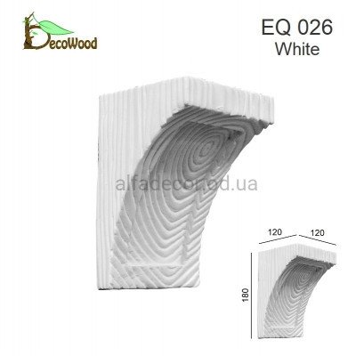 Консоль Рустик EQ 026 classic белая 12х12 DecoWood купить в Одессе