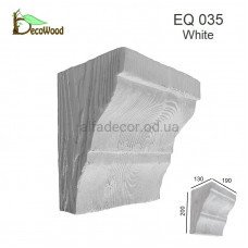 Консоль Рустик EQ 035 classic біла 19х13 DecoWood