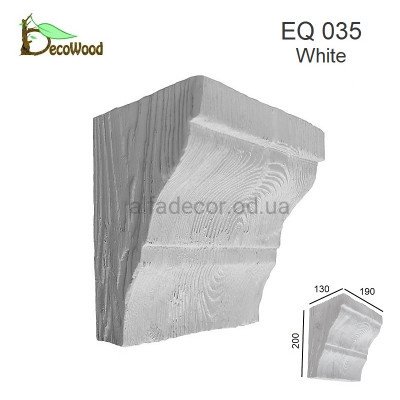 Консоль Рустик EQ 035 classic белая 19х13 DecoWood купить в Одессе