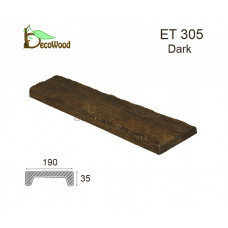 Панель Рустик ET 305 (3м) classic дуб темный 19х3,5 DecoWood
