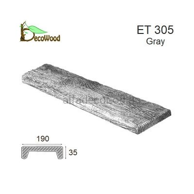  Панель Рустик ET 305 (3м) classic дуб сивий 19х3,5 DecoWood купити в Одесі