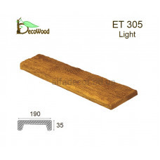 Панель Рустик ET 305 (3м) classic дуб светлый 19х3,5 DecoWood
