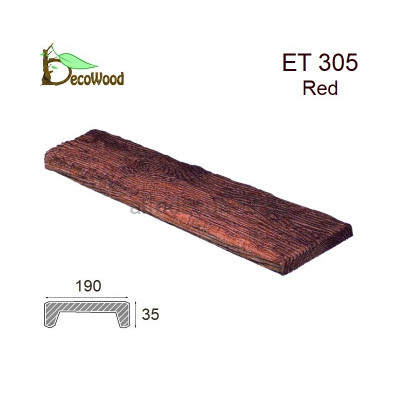 Панель Рустик ET 305 (3м) classic дуб красный 19х3,5 DecoWood купить в Одессе