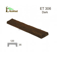 Панель Рустик ET 306 (3м) classic дуб темный 12х3,5 DecoWood