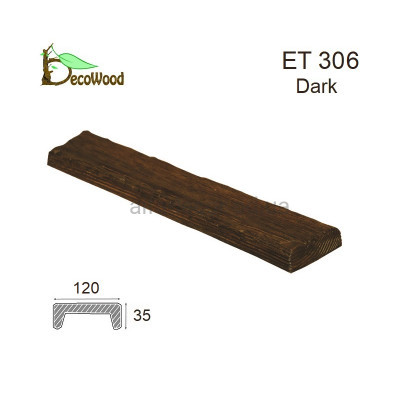 Панель Рустик ET 306 (3м) classic дуб темный 12х3,5 DecoWood купить в Одессе
