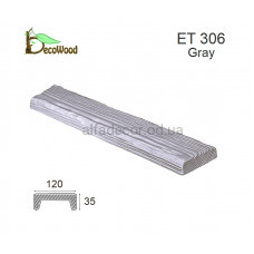 Панель Рустик ET 306 (3м) classic дуб седой 12х3,5 DecoWood