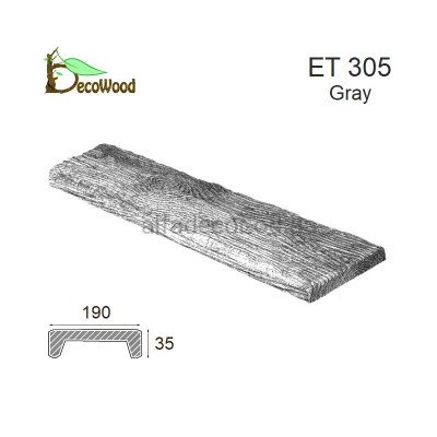 Панель Рустик ET 305 (3м) classic дуб седой 19х3,5 DecoWood купить в Одессе
