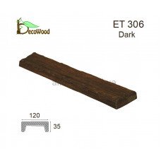 Панель Рустик ET 306 (2м) classic дуб темний 12х3,5 DecoWood