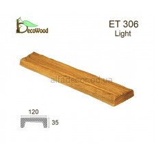 Панель Рустик ET 306 (2м) classic дуб світлий 12х3,5 DecoWood