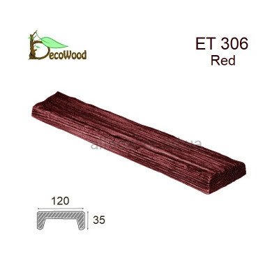 Панель Рустик ET 306 (3м) classic дуб красный 12х3,5 DecoWood купить в Одессе
