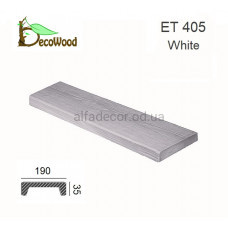 Панель Модерн ET 405 (3м) classic біла 19х3,5 DecoWood Панель Модерн ET 405 (3м) classic біла 19х3,5 DecoWood