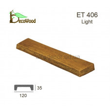 Панель Модерн ET 406 (2м) classic дуб світлий 12х3,5 DecoWood