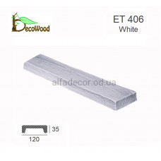 Панель Модерн ET 406 (2м) classic біла 12х3,5 DecoWood