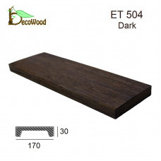 Панель Модерн ET 504 (2м) classic дуб темний 17х3 DecoWood