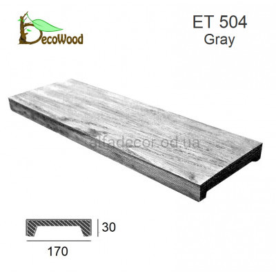 Панель Модерн ET 504 (3м) classic дуб сивий 17х3 DecoWood купити в Одесі