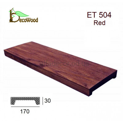 Панель Модерн ET 504 (3м) classic дуб червоний 17х3 DecoWood купити в Одесі