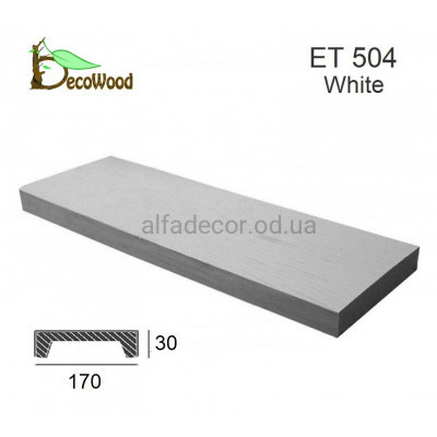 Панель Модерн ET 504 (2м) classic біла 17х3 DecoWood купити в Одесі