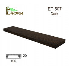Панель Модерн ET 507 (2м) classic дуб темний 10х2 DecoWood