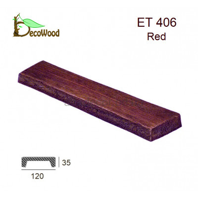 Панель Модерн ET 406 (2м) classic дуб красный 12х3,5 DecoWood купить в Одессе