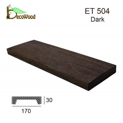 Панель Модерн ET 504 (3м) classic дуб темный 17х3 DecoWood купить в Одессе