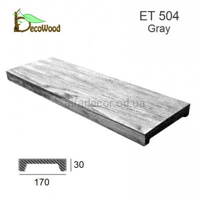 Панель Модерн ET 504 (3м) classic дуб седой 17х3 DecoWood купить в Одессе
