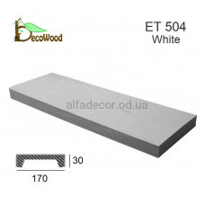 Панель Модерн ET 504 (2м) classic біла 17х3 DecoWood