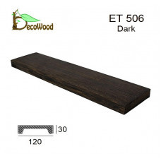 Панель Модерн ET 506 (2м) classic дуб темний 12х3 DecoWood