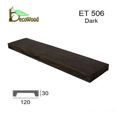 Панель Модерн ET 506 (2м) classic дуб темний 12х3 DecoWood купити в Одесі