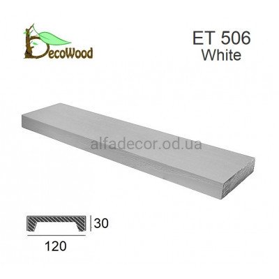 Панель Модерн ET 506 (3м) classic біла 12х3 DecoWood купити в Одесі