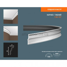 Карниз(плінтус) гнучкий з орнаментом Європласт 1.50.127 Flex