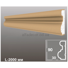 Молдинг фасадный N-03 узкий AlfaDecor