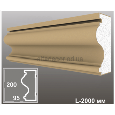 Молдинг фасадный M-04 AlfaDecor