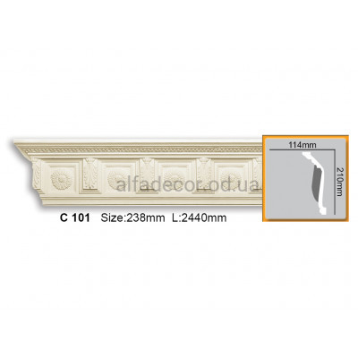 Карниз Gaudi Decor C 101 (2.44м) купити в Одесі